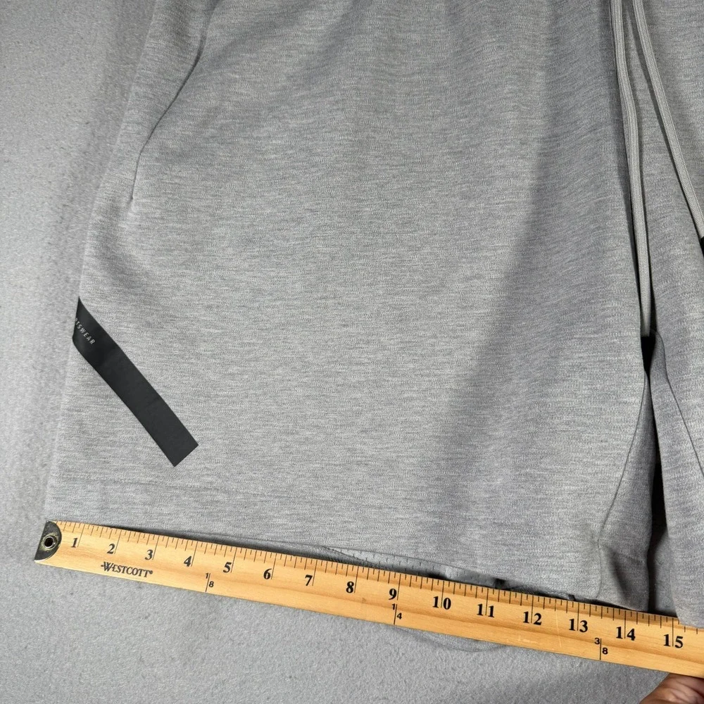 Adidas Mens Heather Grey Sportswear Shorts 2XL JJ4892‎ Zipper Pockets 7in Inseam
